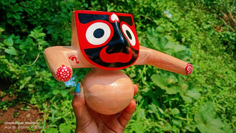 Temple Style - Chandana Rupam Patitapabana Murti | Handcrafted - Neem Wood - Image 2