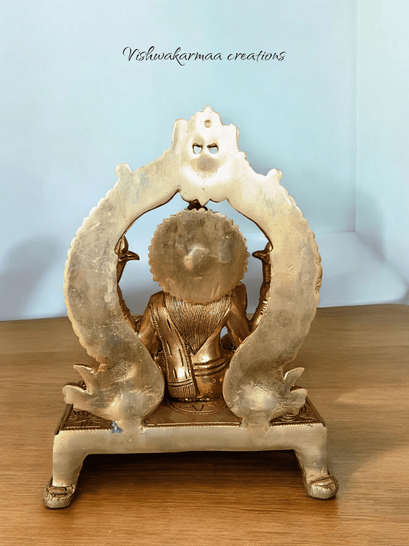 Brass Laxmi Murti – Divine Wealth Statue from Jagannath Puri (11 in) - Image 2