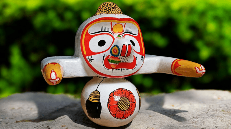 Jagannath Balabhadra Subhadra Sudarshan Murti Set – Pure Neem Wood Handcrafted in Puri - Image 3