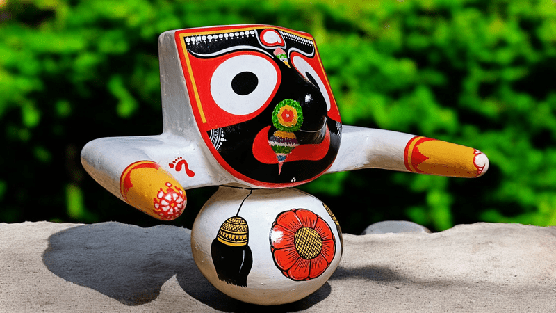 Jagannath Balabhadra Subhadra Sudarshan Murti Set – Pure Neem Wood Handcrafted in Puri - Image 4