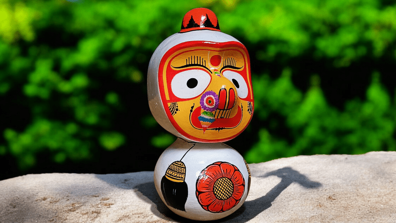 Jagannath Balabhadra Subhadra Sudarshan Murti Set – Pure Neem Wood Handcrafted in Puri - Image 5